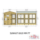 Sun Hut Potting Shed 6'x10'