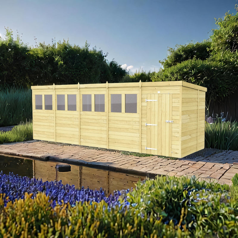 Sheds DIY Pent Sheds - 6ft Deep - Numerous Size Variations Available