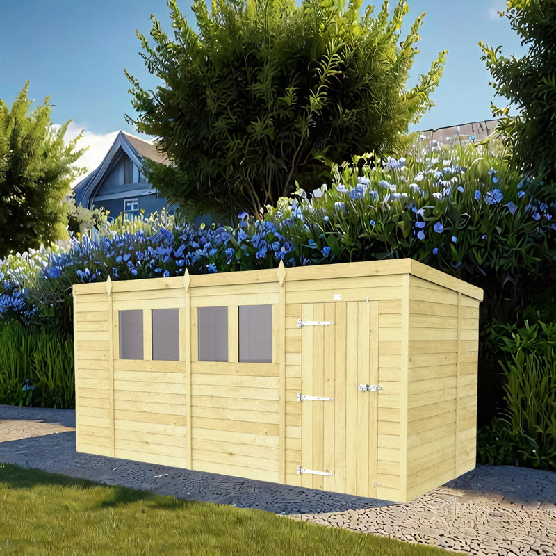 Sheds DIY Pent Sheds - 6ft Deep - Numerous Size Variations Available