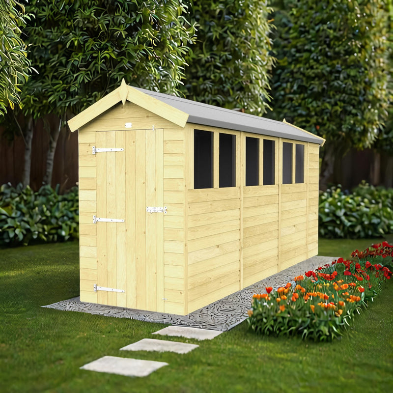 Sheds DIY Apex Sheds - 4ft Wide - Numerous Size Variations Available