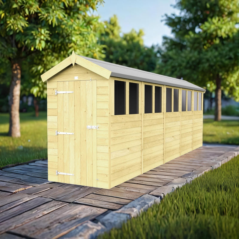 Sheds DIY Apex Sheds - 4ft Wide - Numerous Size Variations Available