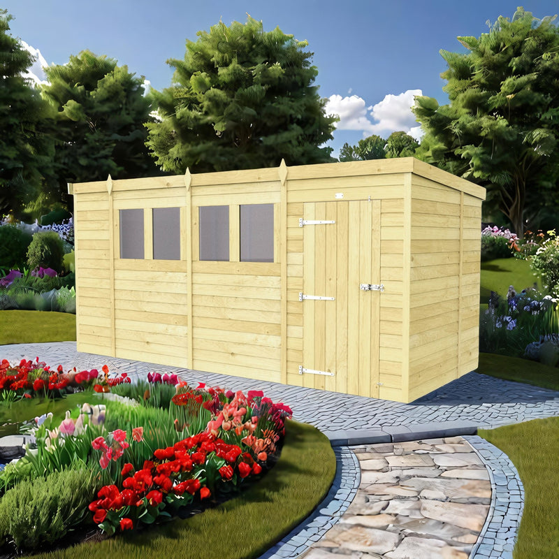 Sheds DIY Pent Sheds - 6ft Deep - Numerous Size Variations Available