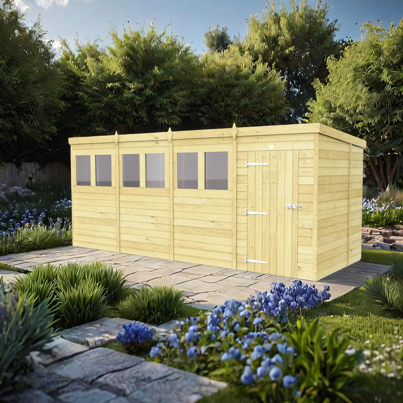 Sheds DIY Pent Sheds - 6ft Deep - Numerous Size Variations Available