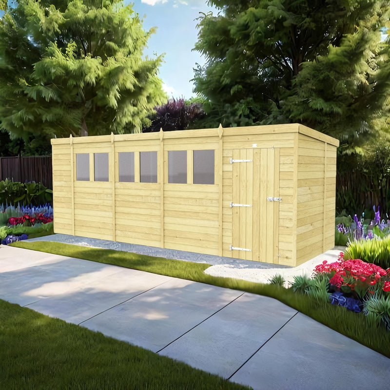 Sheds DIY Pent Sheds - 6ft Deep - Numerous Size Variations Available