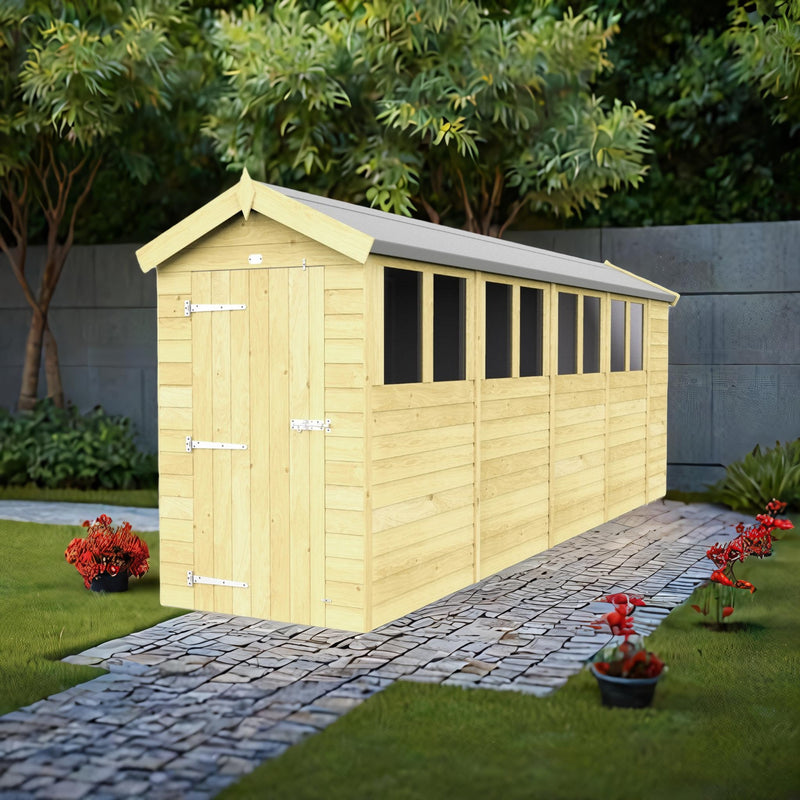 Sheds DIY Apex Sheds - 4ft Wide - Numerous Size Variations Available