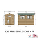 Goodwood Atlas (10' x 6') Professional Tongue and Groove Apex Shed