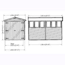 10'x6' Double Door Overlap Shed