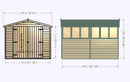 10'x8' Double Door Overlap Shed