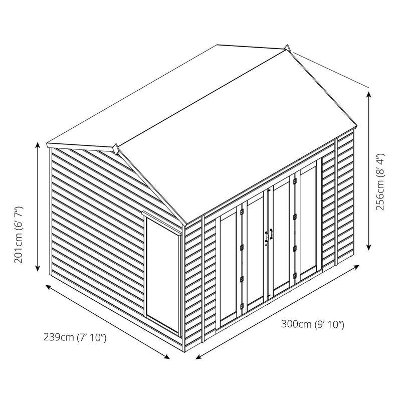 Vermont 10'x8' Shiplap T&G Summerhouse