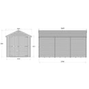 12'x6' Double Door Overlap Shed