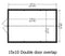 10'x15' Double Door Overlap Shed