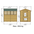 7'x5' Single Door Value Overlap Shed