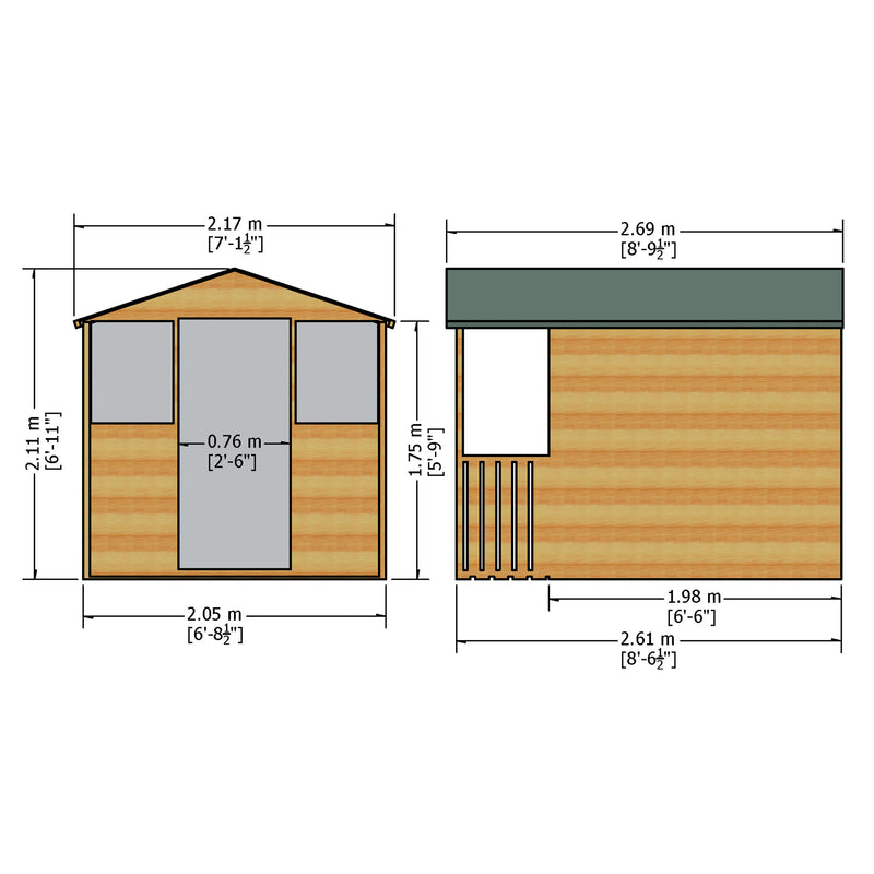 Casita Shed (7' x 7')