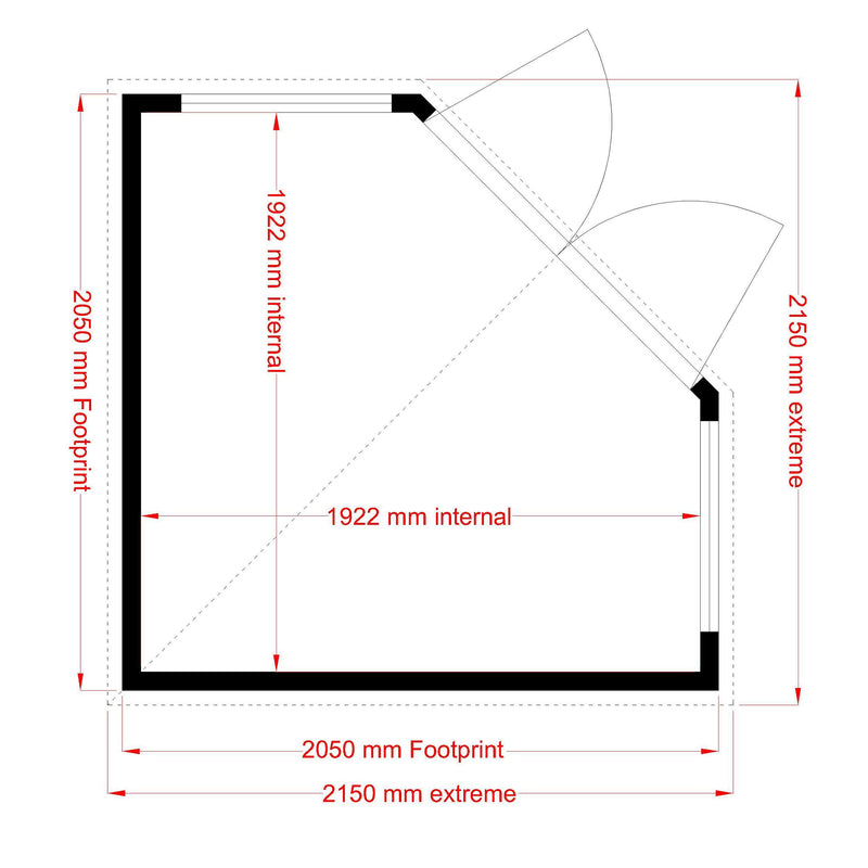 Hampton Summerhouse (7' x 7')