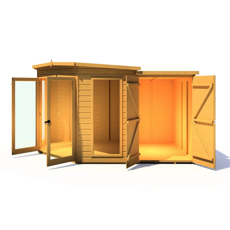 Barclay Corner Summerhouse with Side Storage (8' x 12')