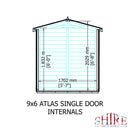 Goodwood Atlas (9' x 6') Professional Tongue and Groove Apex Shed