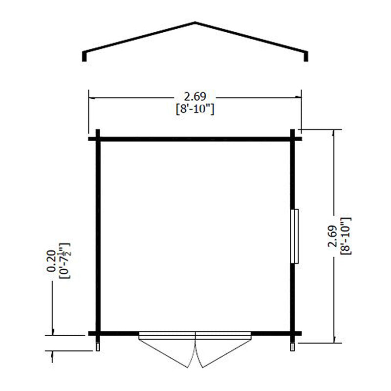 Barnsdale Log Cabin - Various Sizes Available