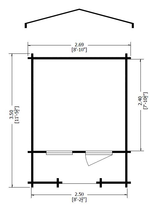 Maulden Log Cabin - Various Sizes Available - Includes Terrace