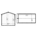 Jersey Apex Garden Shed (7' x 13')