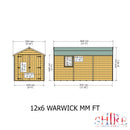 Warwick Apex Shed (12' x 6')