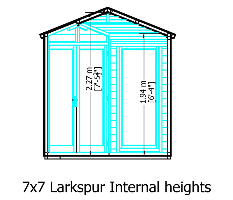 Larkspur Corner Summerhouse (7' x 7')