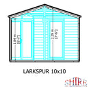 Larkspur Corner Summerhouse (10' x 10')