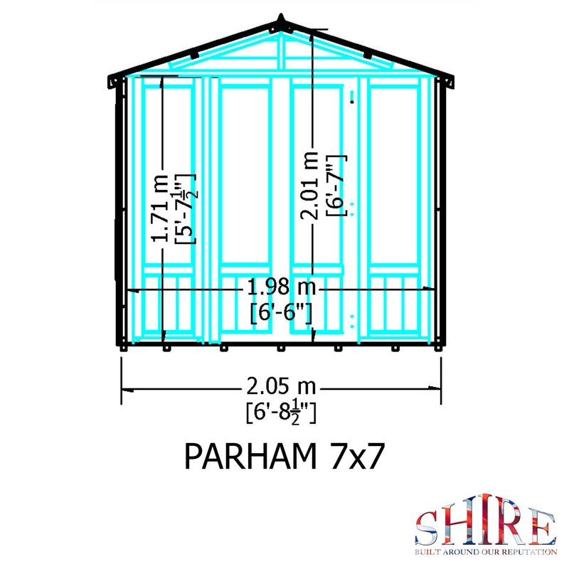 Parham Summerhouse 7' x 7'