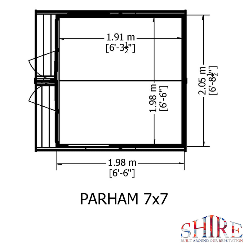 Parham Summerhouse 7' x 7'