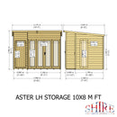 Aster Summerhouse 10' x 8' (2990 x 2390mm)