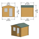 Avesbury Log Cabin - Various Sizes Available