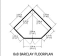 Barclay Corner Summerhouse (8' x 8)