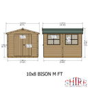 Goodwood Bison Workshop (10' x 8') Professional Tongue and Groove Apex Shed