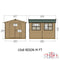 Goodwood Bison Workshop (10' x 8') Professional Tongue and Groove Apex Shed