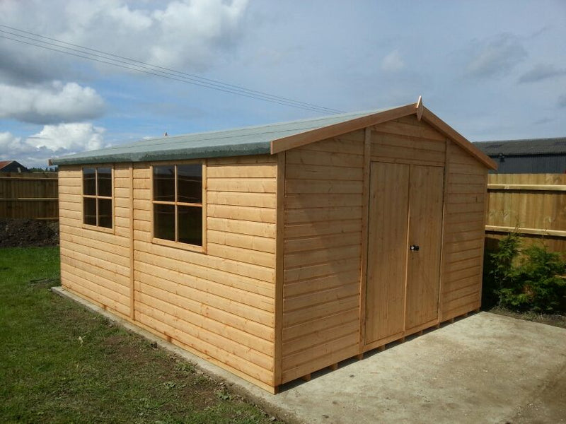 Goodwood Bison Workshop (16' x 10') Professional Tongue and Groove Apex Shed