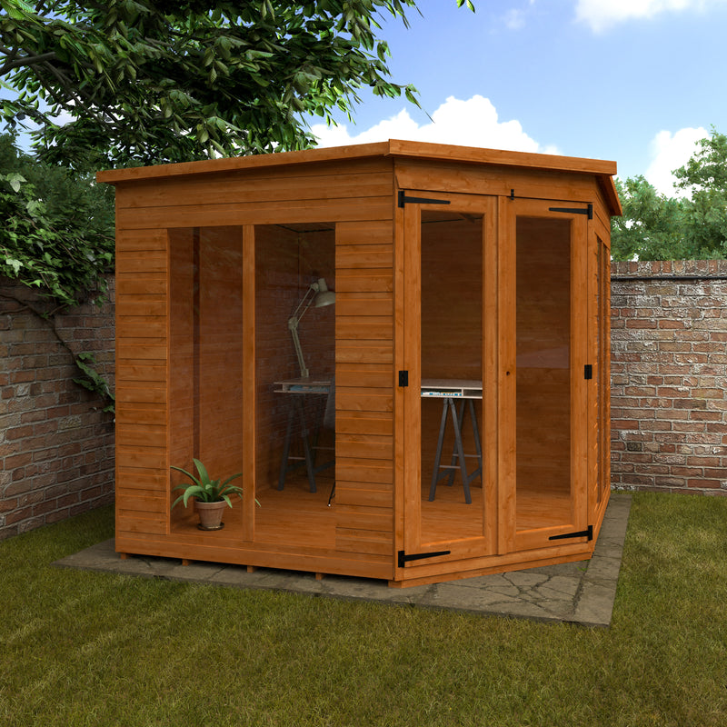 Woodlands Full Pane Corner Summerhouse