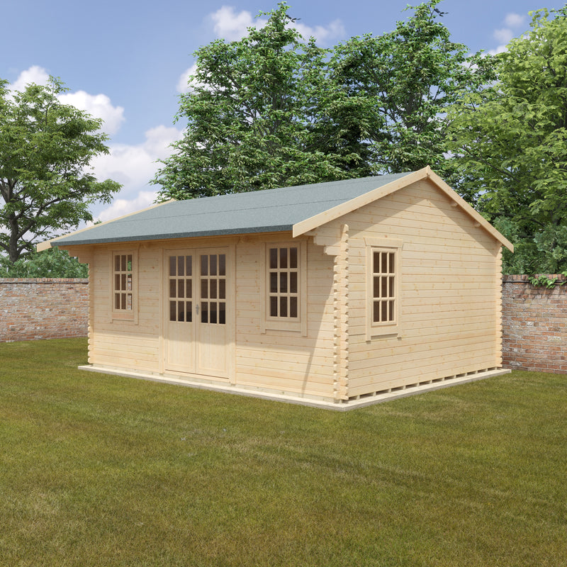 Woodlands Dalton Log Cabin in 44mm Logs