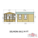 Delmora Summerhouse 8'x12' in T&G