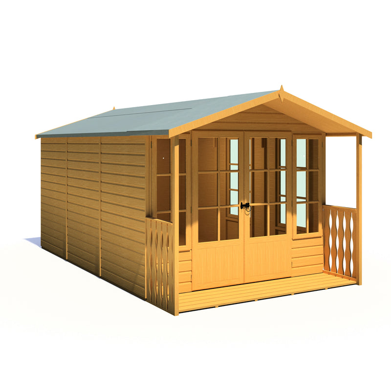 Delmora Summerhouse 8'x14' in T&G - Including 2ft Veranda