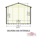 Delmora Summerhouse 8'x8' in T&G