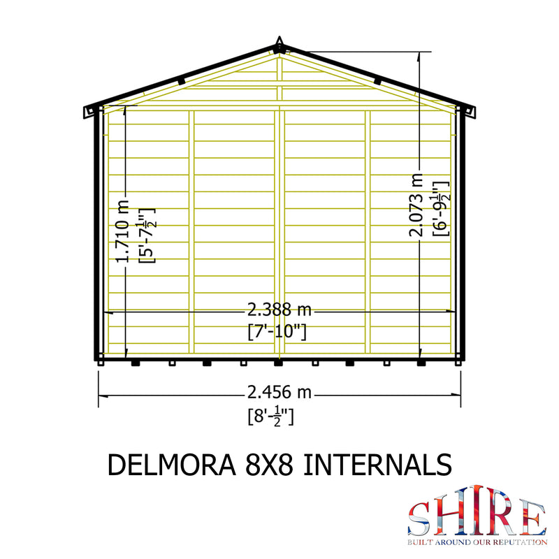 Delmora Summerhouse 8'x8' in T&G