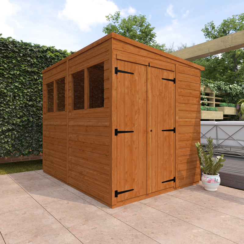 Woodlands Double Door Flex Pent Shed