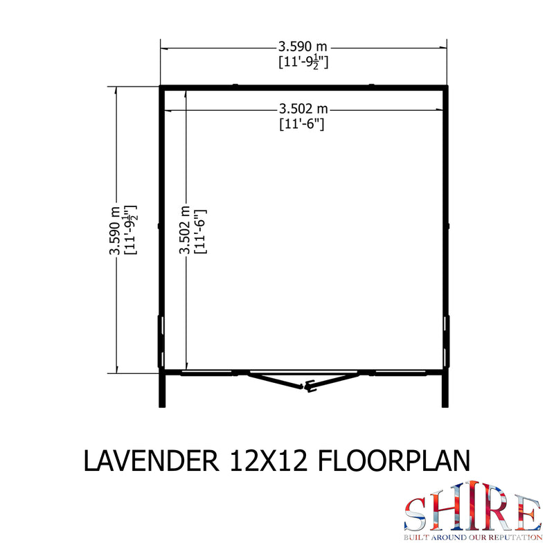 Lavender Summerhouse (12' x 12')