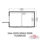 Lewis (10' x 6') Professional Storage Apex Shed