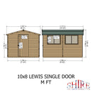 Lewis (10' x 8') Professional Storage Apex Shed
