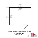 Lewis (10' x 8') T&G Reverse Apex Shed