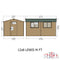 Lewis (12' x 8') Professional Storage Apex Shed