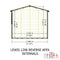 Lewis (12' x 8') T&G Reverse Apex Shed