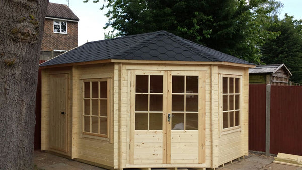 Leygrove & Rowney Log Cabin 10G x 14 (2960G x 4340mm) in 28mm Logs