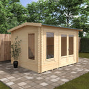 Woodlands Longleat Log Cabin in 28 or 44mm Logs