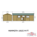 Goodwood Mammoth (10' x 25') Professional Tongue and Groove Apex Shed